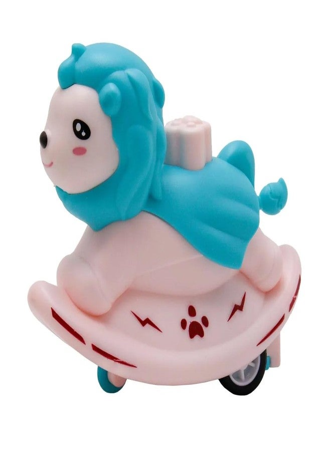 Globular Press and Go Fish with Lion Car Toys for Boys and Girls Vehicle Crawling Toys for Moving Fish with Lion Toys for 1-3 Years Old Birthday Gifts -Multicolor (Pack of 2) - Image 2